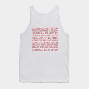 Pinoy food of the Philippines Tank Top